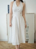 Poka Dress In White