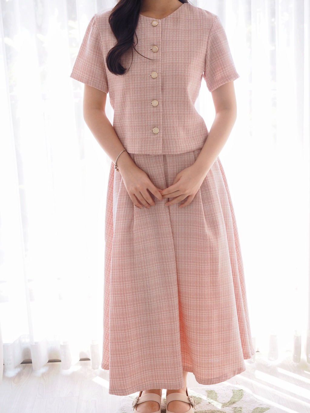 Mai Crop Top Tweed
