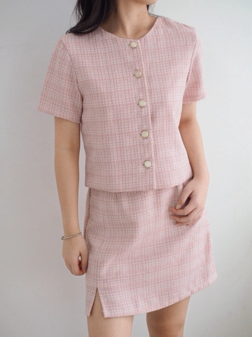 Image of Mai Crop Top Tweed