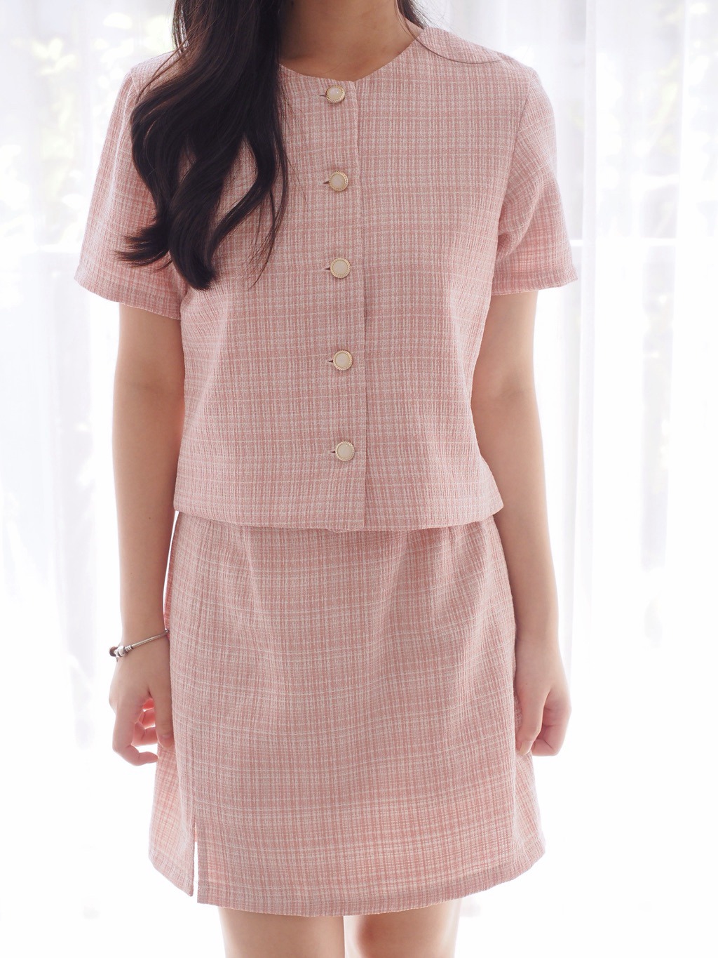 Mai Crop Top Tweed