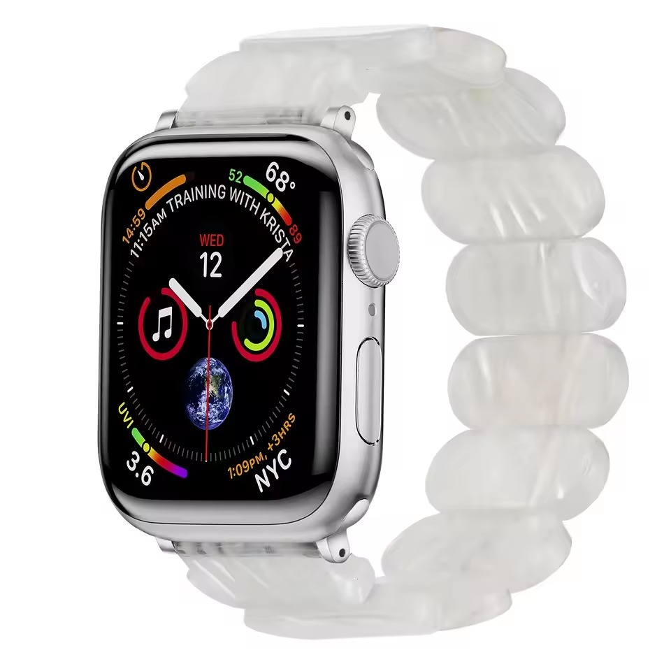 Resin Oval Elastic Bracelet Strap for Apple Watch