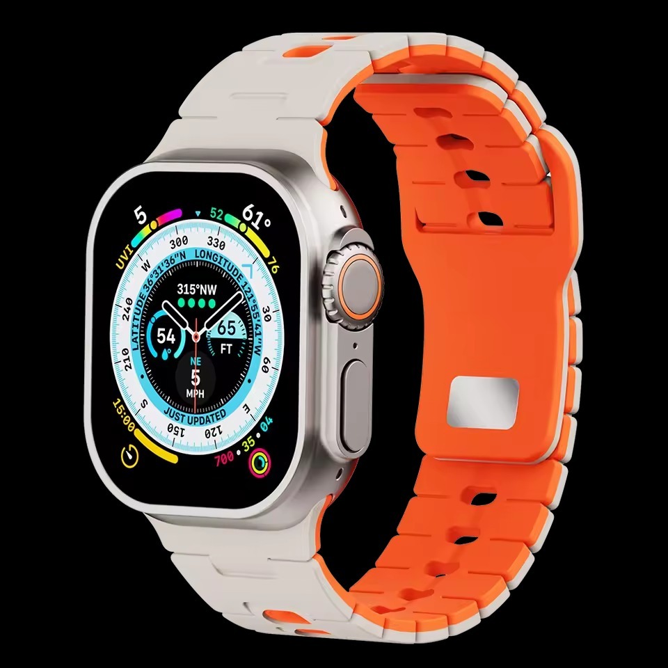 DualLayer Sport Silicone Band For Apple Watch
