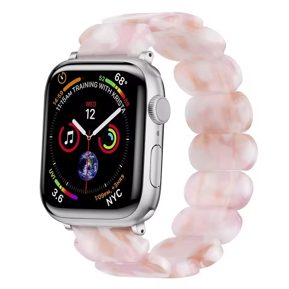 Resin Oval Elastic Bracelet Strap for Apple Watch