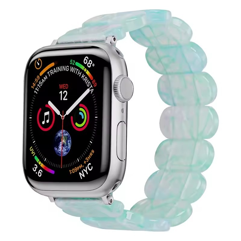 Resin Oval Elastic Bracelet Strap for Apple Watch