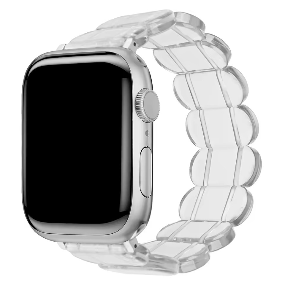 Resin Oval Elastic Bracelet Strap for Apple Watch