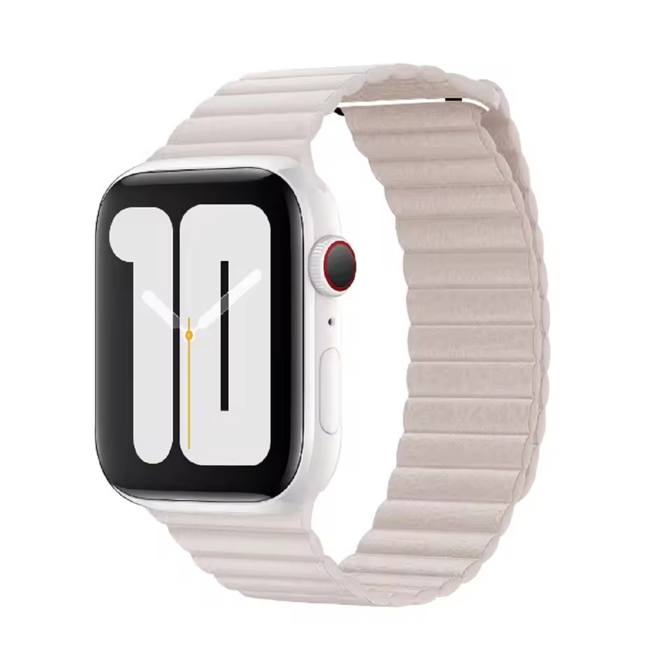 Leather Magnetic Textured Strap for Apple Watch