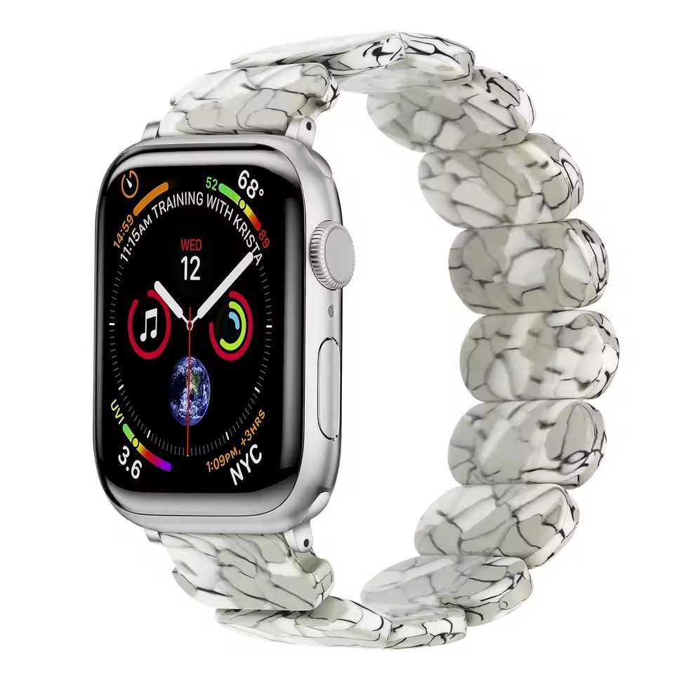 Resin Oval Elastic Bracelet Strap for Apple Watch