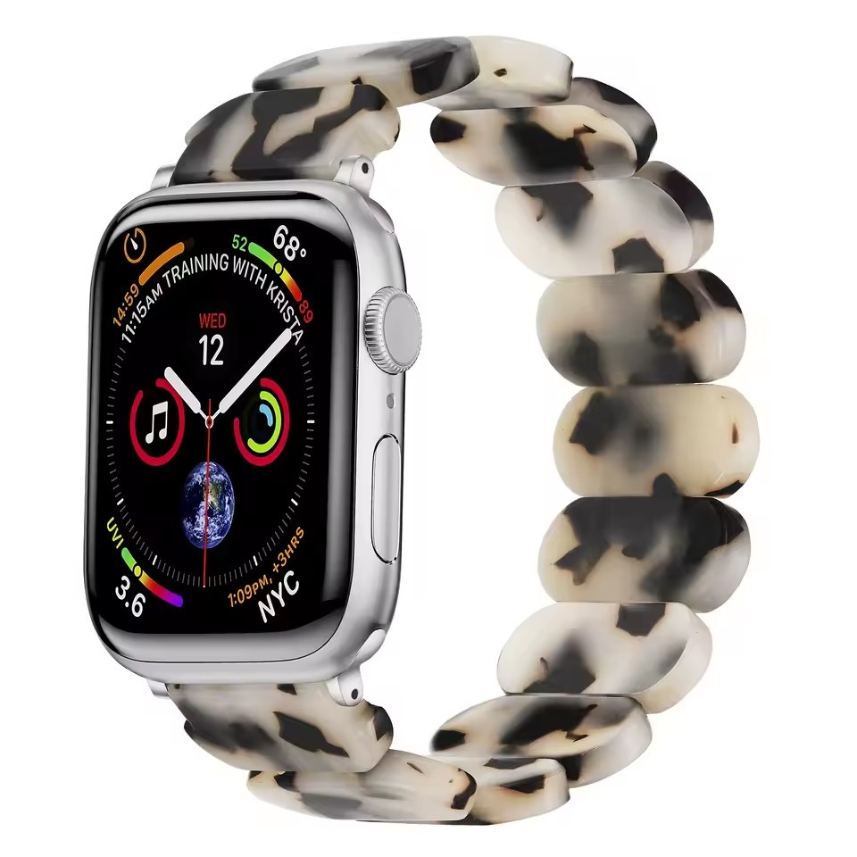 Resin Oval Elastic Bracelet Strap for Apple Watch
