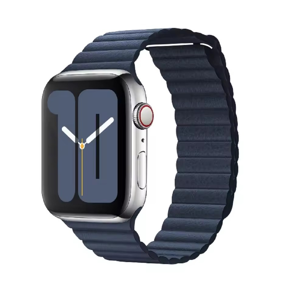 Leather Magnetic Textured Strap for Apple Watch
