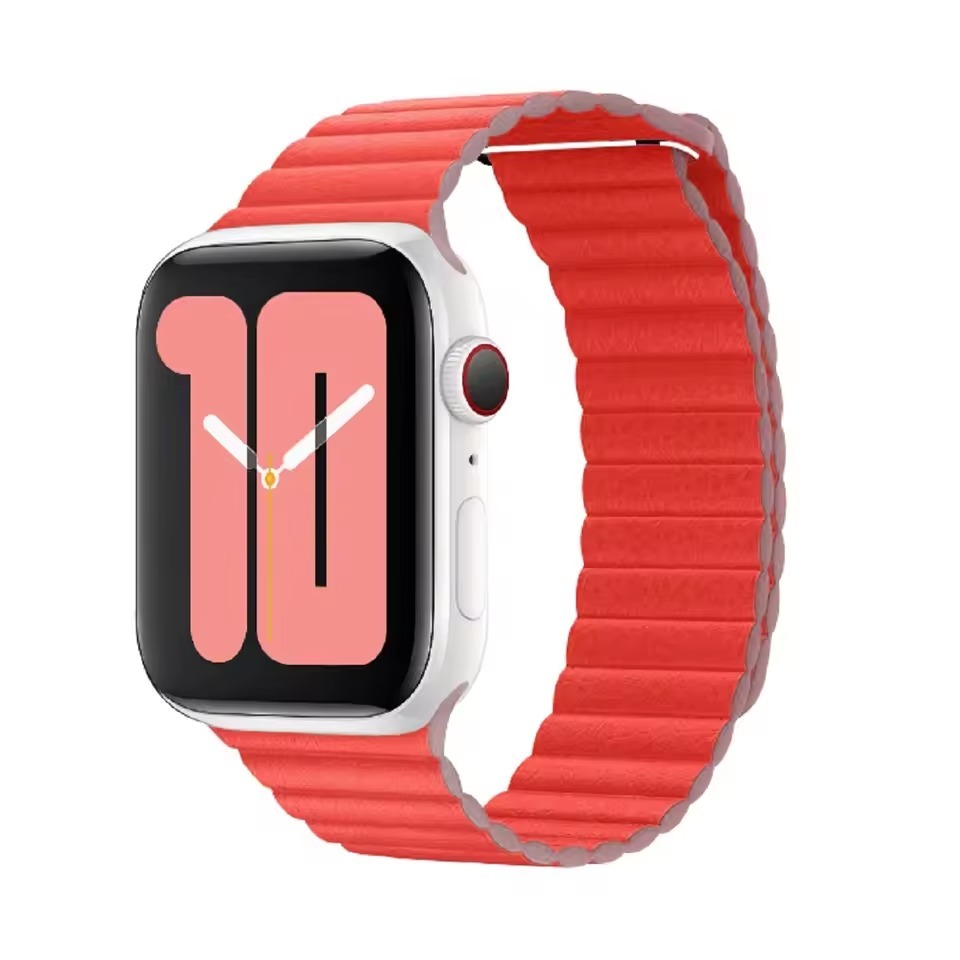 Leather Magnetic Textured Strap for Apple Watch