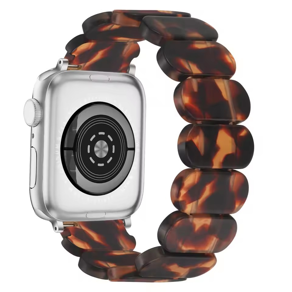Resin Oval Elastic Bracelet Strap for Apple Watch