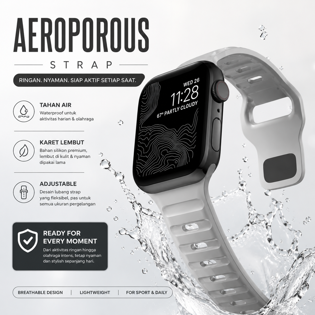 AeroPorous Sport Strap For Apple Watch