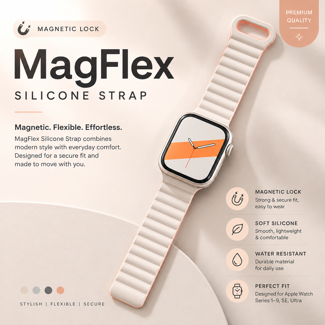 MagFlex Silicone Band for Apple Watch
