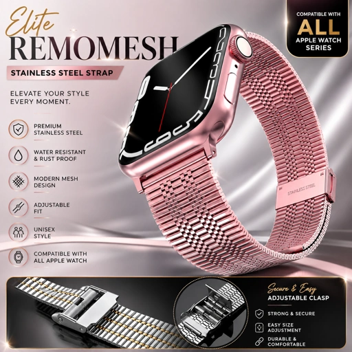 Elite Remomesh Stainless Steel Strap for Apple Watch