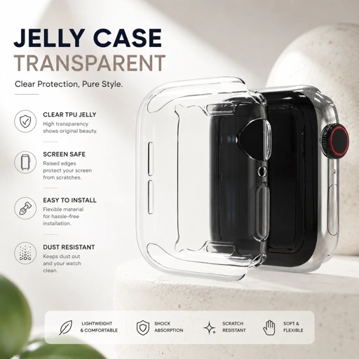 Image of Jelly Case Transparent for Apple Watch
