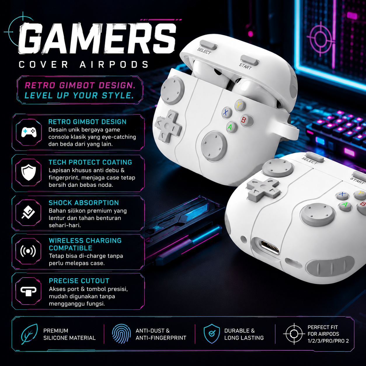 GAMERS Cover for AirPods