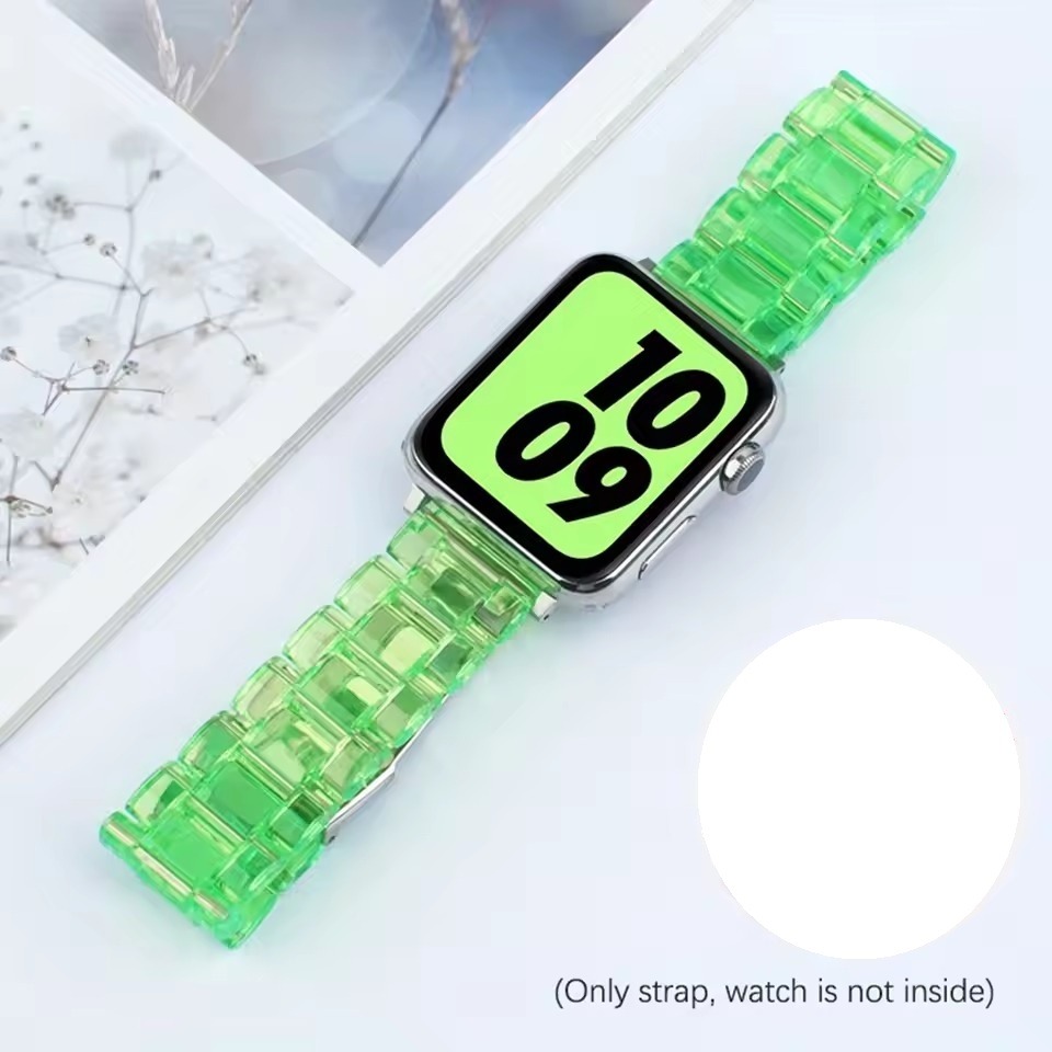 Glassy Resin Transparent Strap For Apple Watch