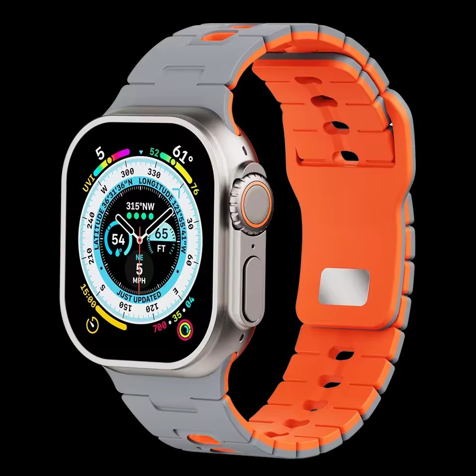 DualLayer Sport Silicone Band For Apple Watch