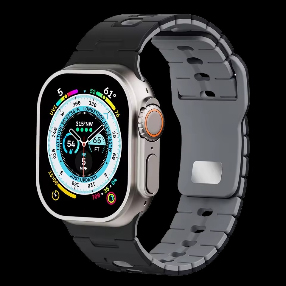 DualLayer Sport Silicone Band For Apple Watch