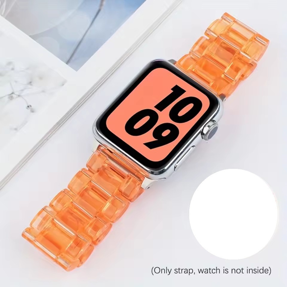 Glassy Resin Transparent Strap For Apple Watch