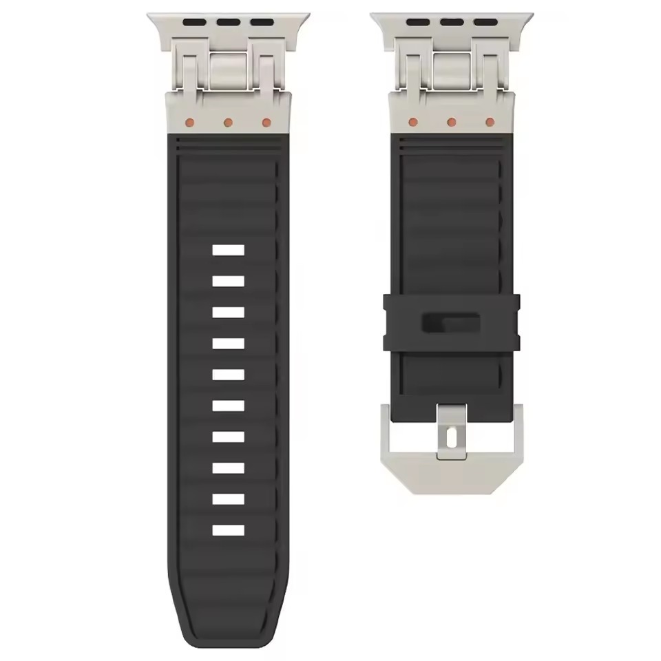 Wave Texture Silicone Band for Apple Watch