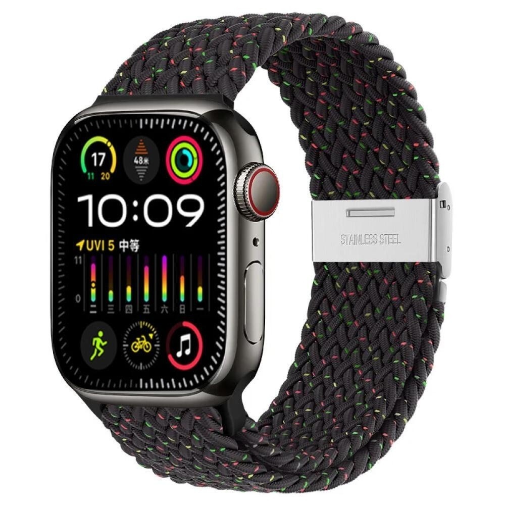 Braided Click-On Scrunchie Strap for Apple Watch