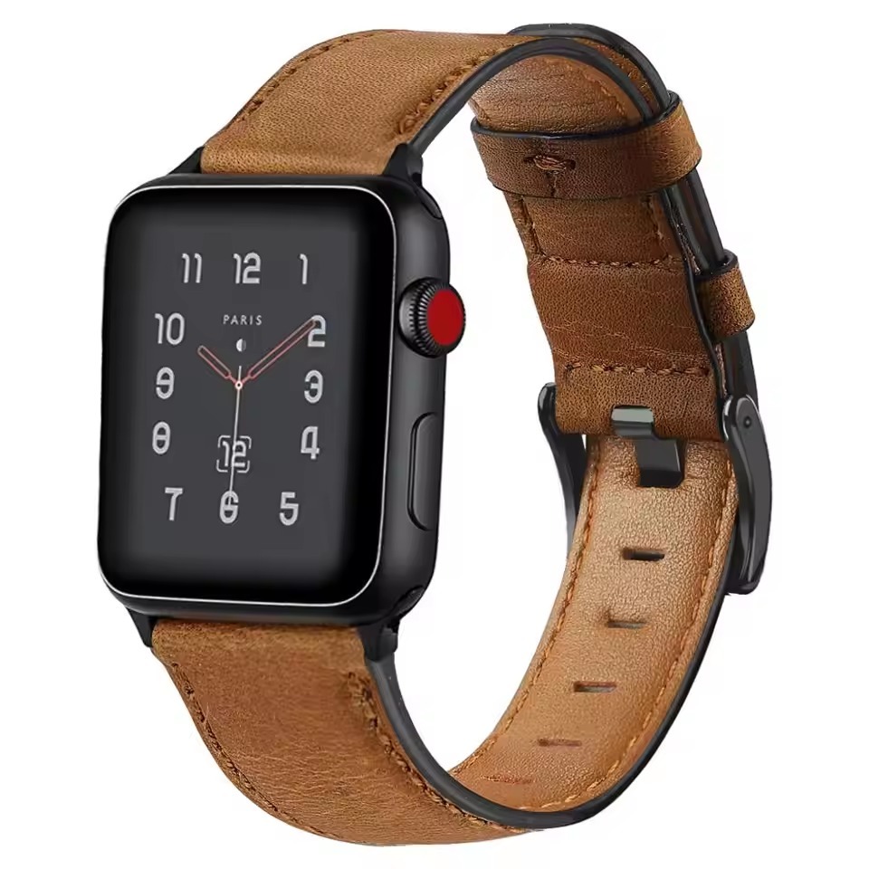 Heritage Classic Leather Strap For Apple Watch