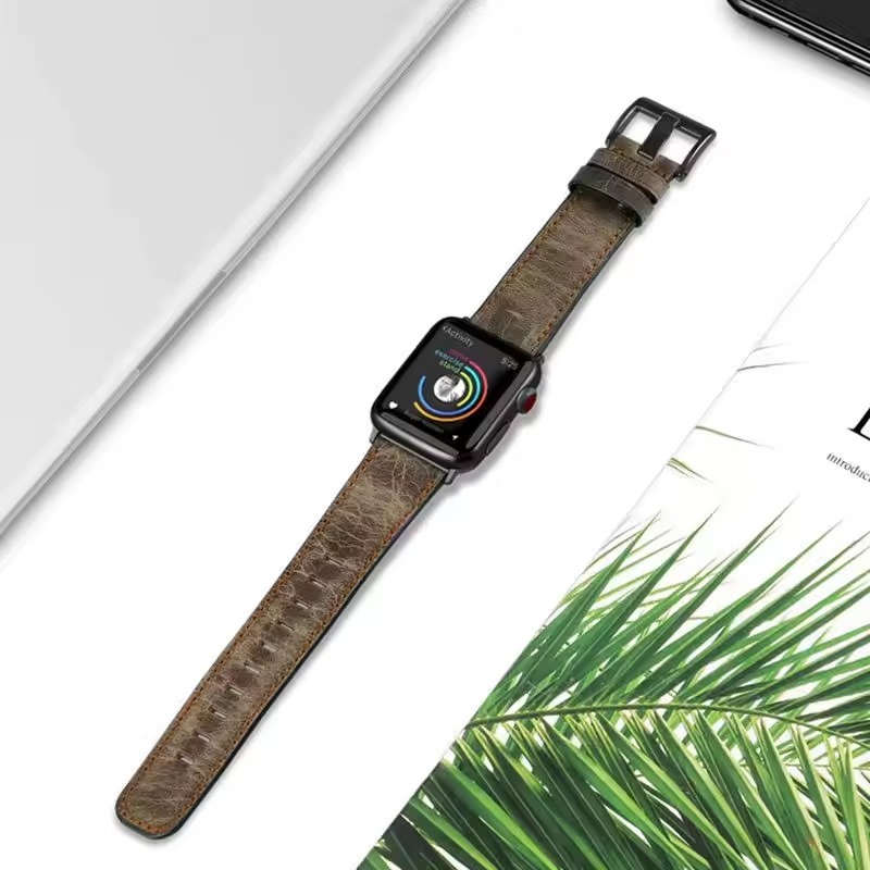 Heritage Classic Leather Strap For Apple Watch