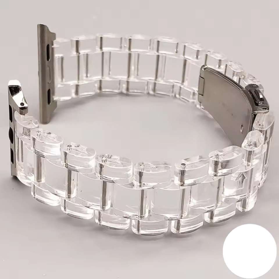 Glassy Resin Transparent Strap For Apple Watch