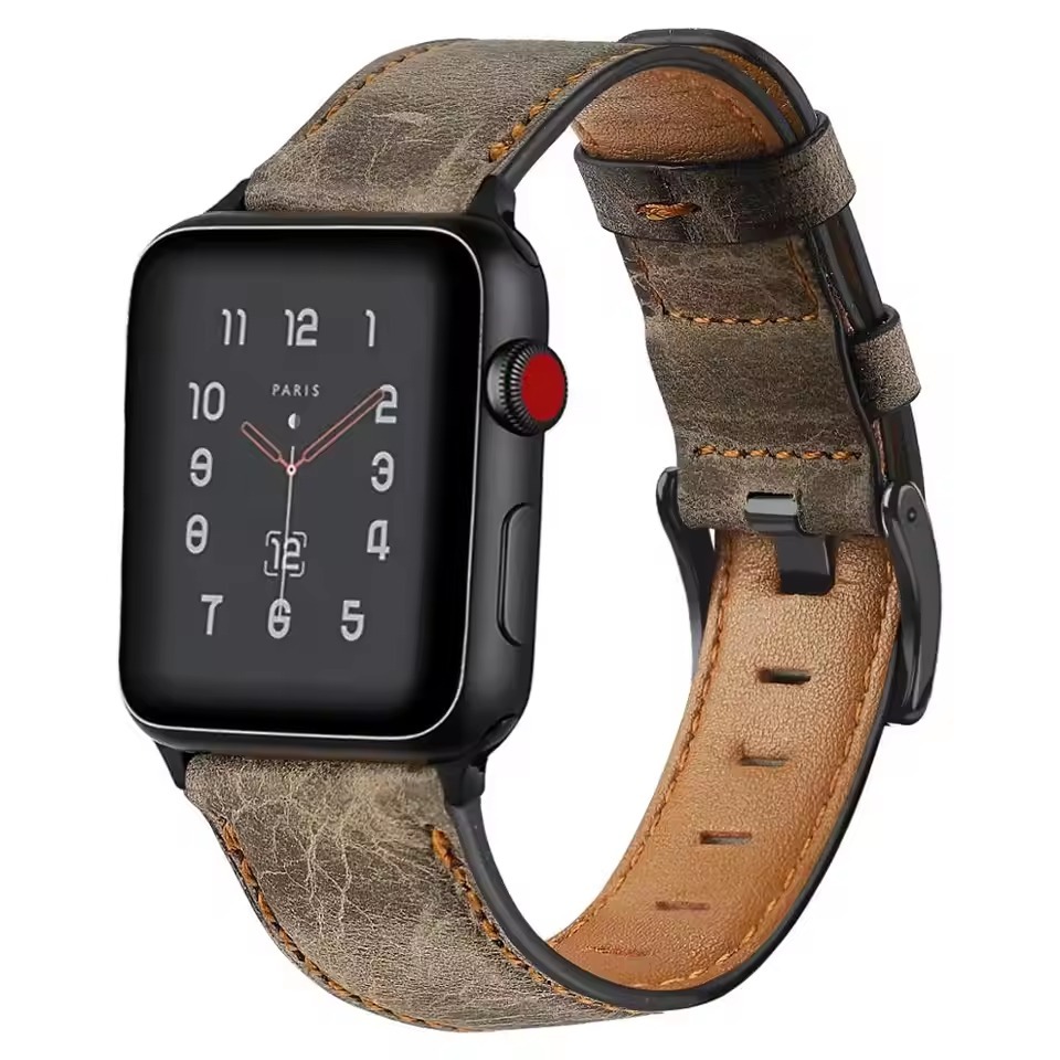 Heritage Classic Leather Strap For Apple Watch