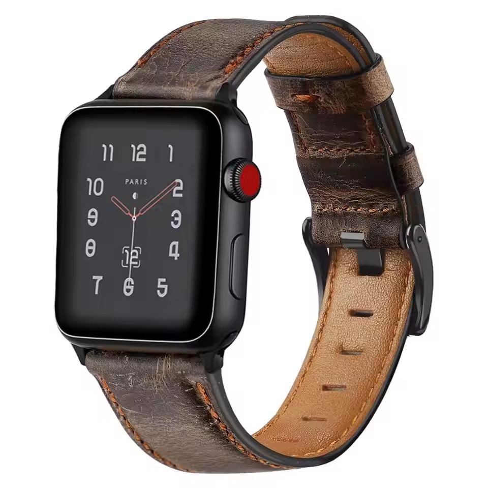 Heritage Classic Leather Strap For Apple Watch