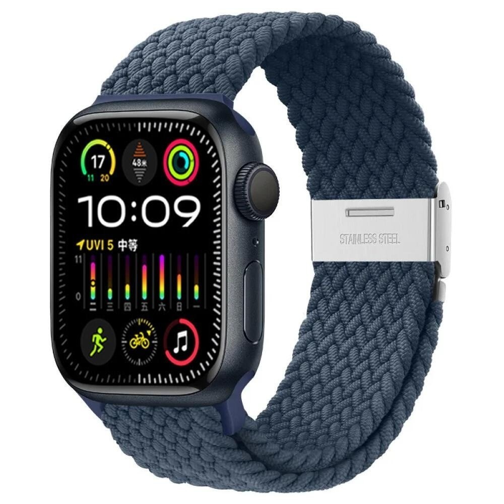 Braided Click-On Scrunchie Strap for Apple Watch