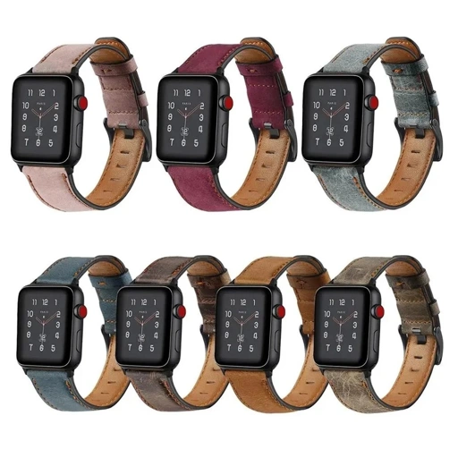 Image of Heritage Classic Leather Strap For Apple Watch