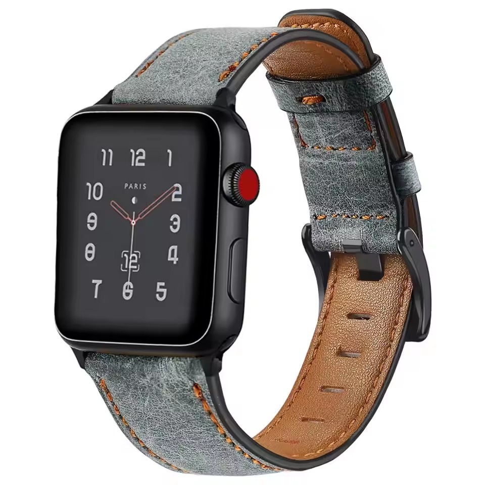 Heritage Classic Leather Strap For Apple Watch