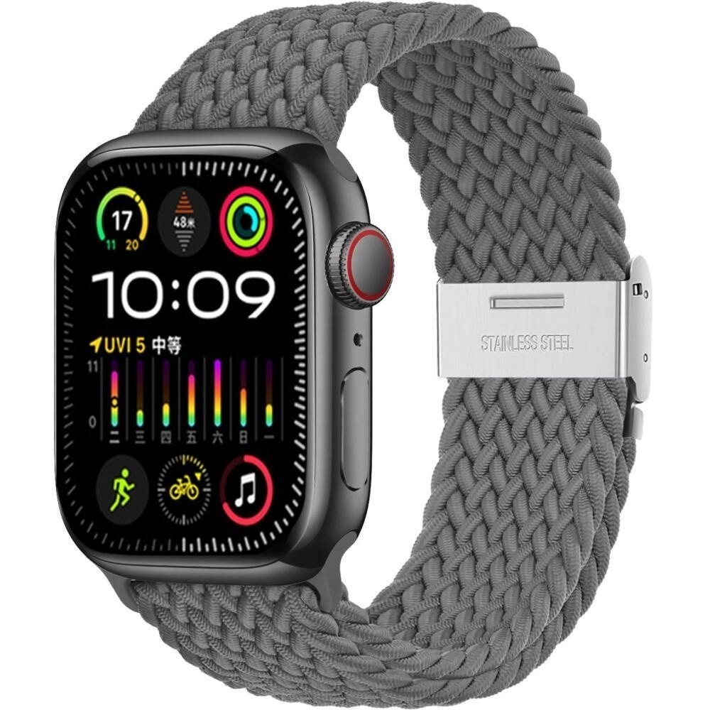 Braided Click-On Scrunchie Strap for Apple Watch