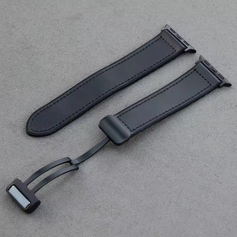 Velvet Leather Magnetic Strap For Apple Watch