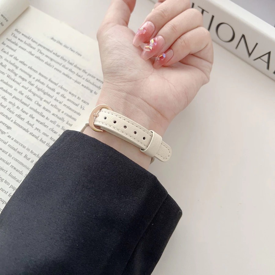 SlimAura Leather Strap for Apple Watch
