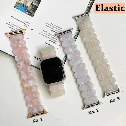 Image of Resin Oval Elastic Bracelet Strap for Apple Watch