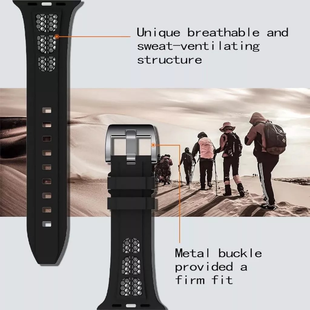 Soft Silicone Breathable Band for Apple Watch