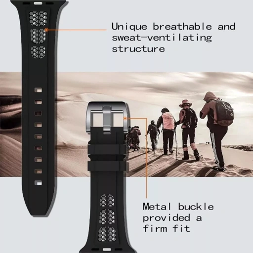 Image of Soft Silicone Breathable Band for Apple Watch