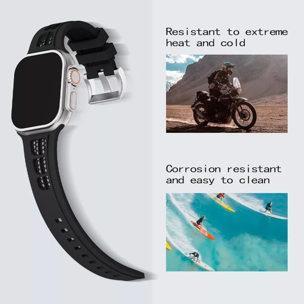 Soft Silicone Breathable Band for Apple Watch