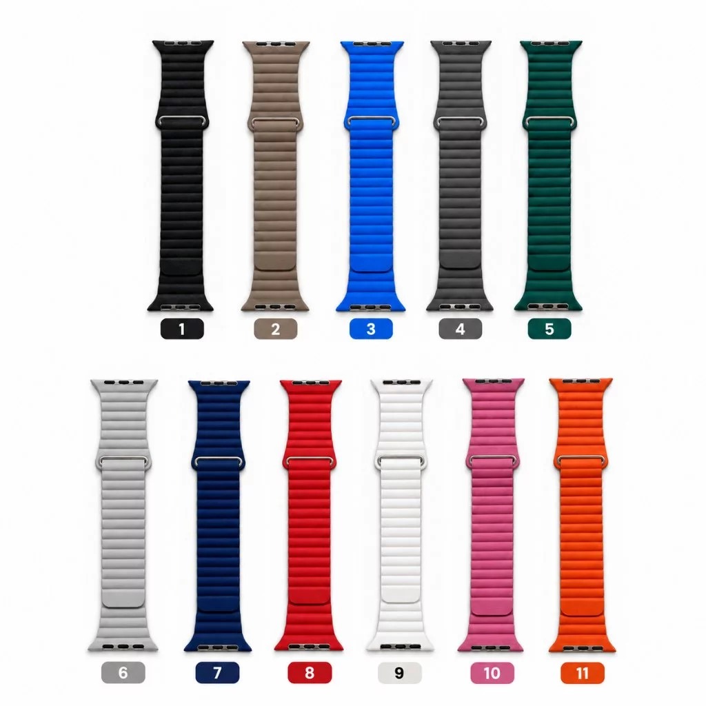 Leather Magnetic Textured Strap for Apple Watch
