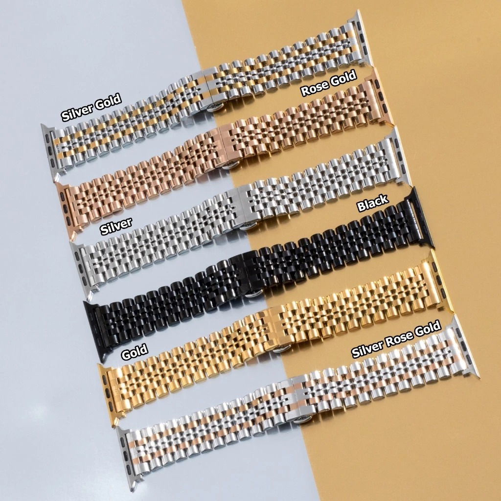 SolidSteel Premium Bracelet Stainless Strap for Apple Watch