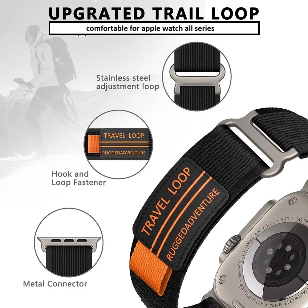 Travel Trail Loop Rugged Adventure Strap For Apple Watch