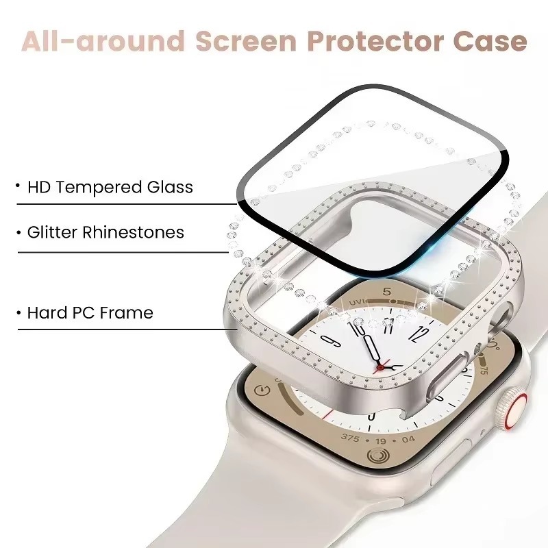 Diamond Protective Cover Case For Body Apple Watch