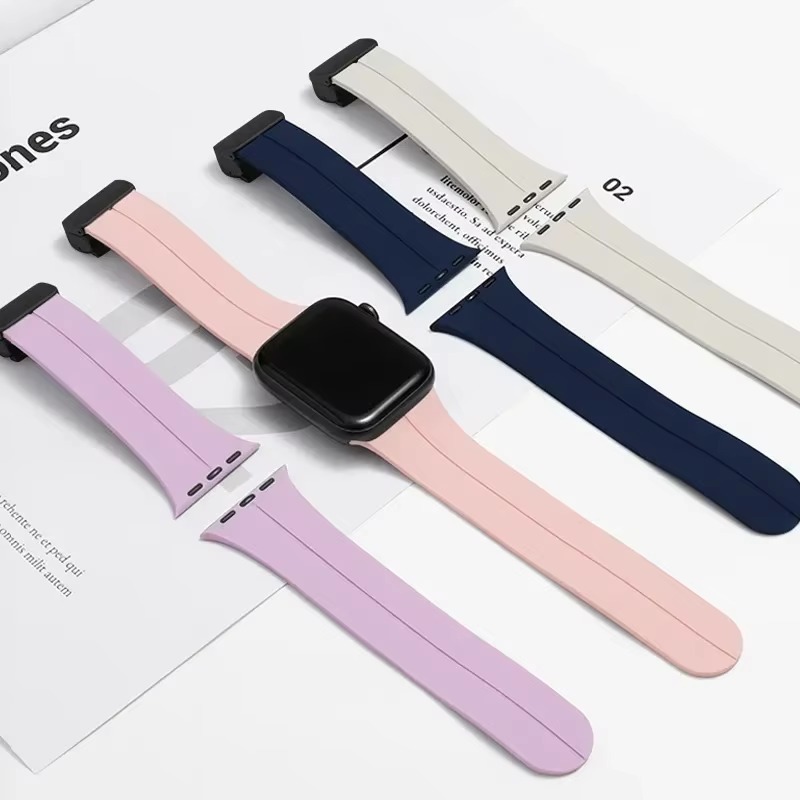 Magnetic Rubber Band Strap For Apple Watch