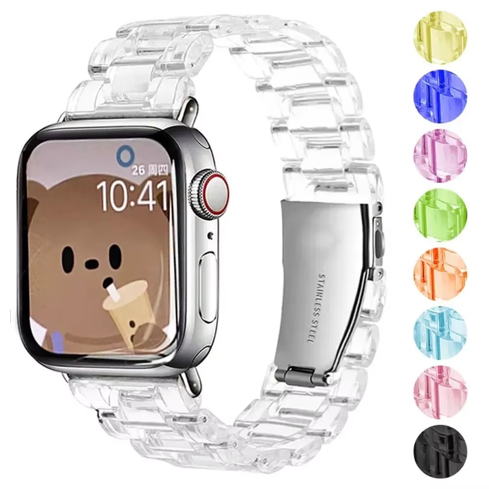 Glassy Resin Transparent Strap For Apple Watch
