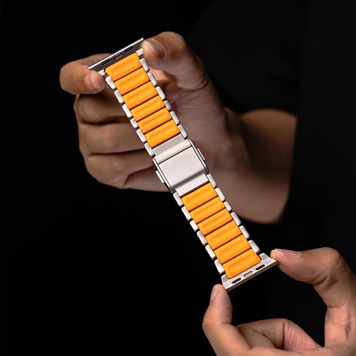 TitanForge Two-Tone Titanium Band for Apple Watch