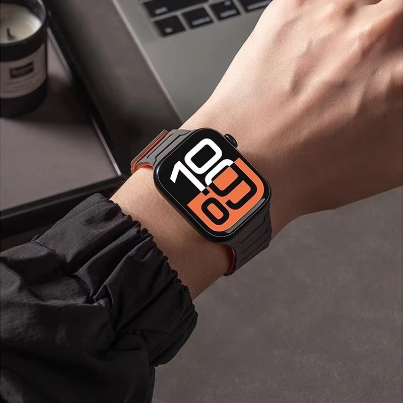 SnapLux Magnetic Silicone Strap For Apple Watch