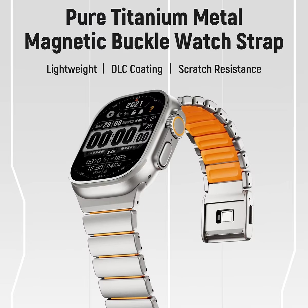 TitanForge Two-Tone Titanium Band for Apple Watch